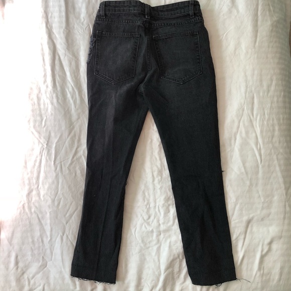 🌟LF Carmar Denim lace knee black jeans - Picture 4 of 6